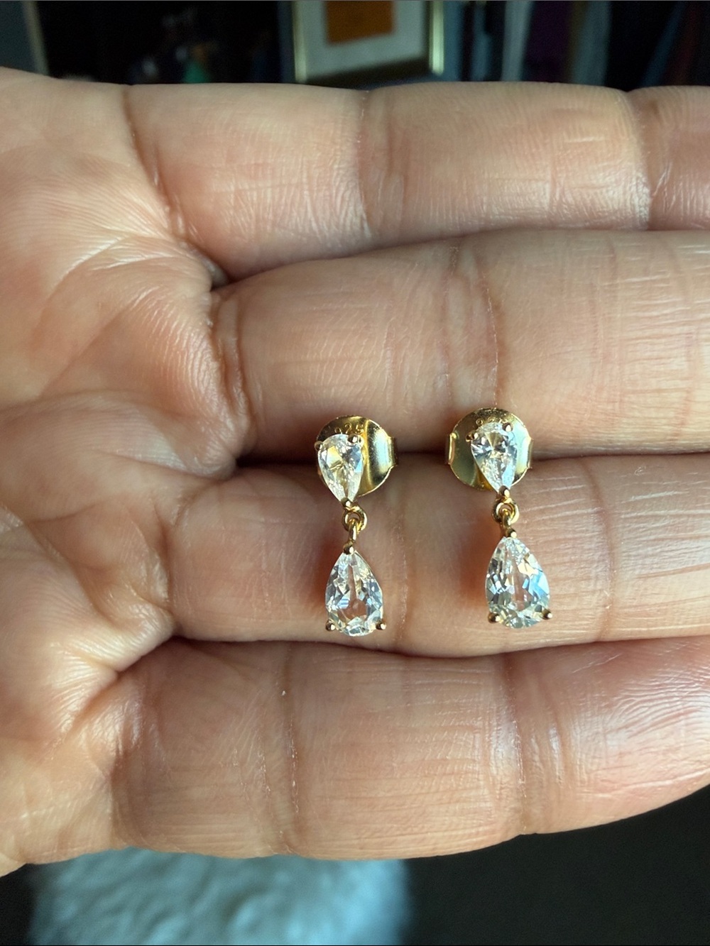 Mejuri Ada Double Pear Drop Earrings